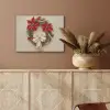 Deurkrans - Strik - Kerst - Rood - Groen PET vilt klein -sfeer4