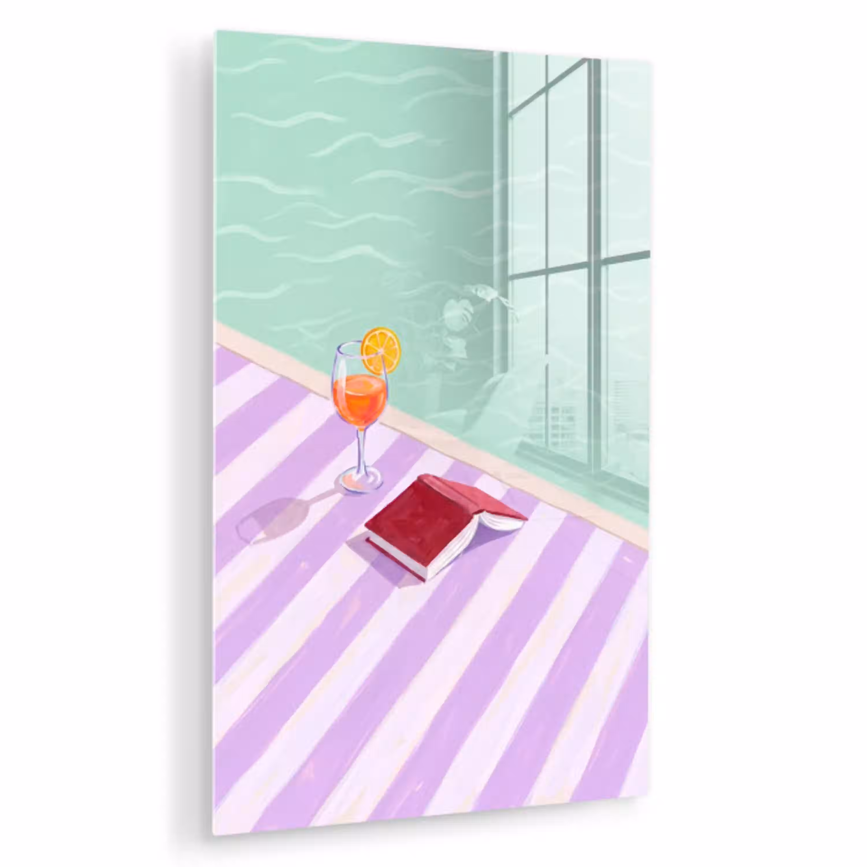 Cocktail - Zwembad - Zomer plexiglas 5mm klein -zzzproduct_nieuw
