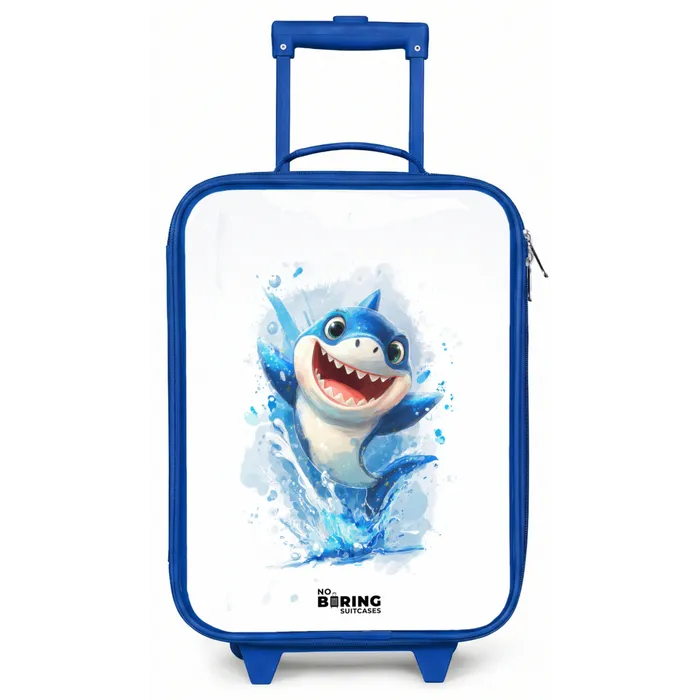 Haai - Tanden - Water Kinderkoffer - Blauw klein -zz3dotto