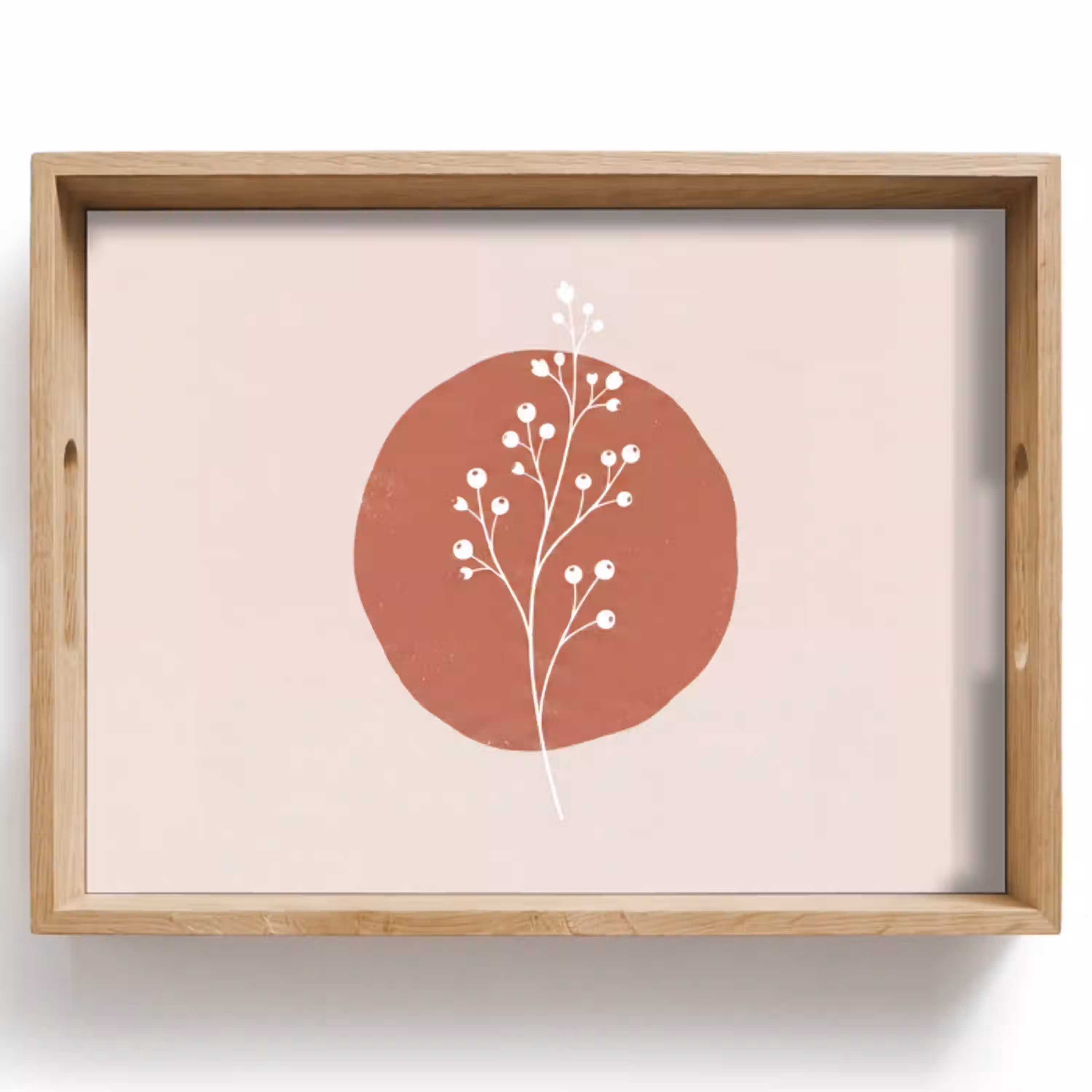 Plant - Tak - Abstract - Modern - Wit Dienblad Rechthoek middel -z3d_shopping