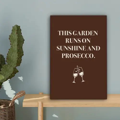 Bruin - Zomer - Quote - Drinken canvas 2cm klein -sfeer4