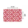 Roze - Rood - Geometrisch - Patroon Placemat vinyl groot 368 -specs