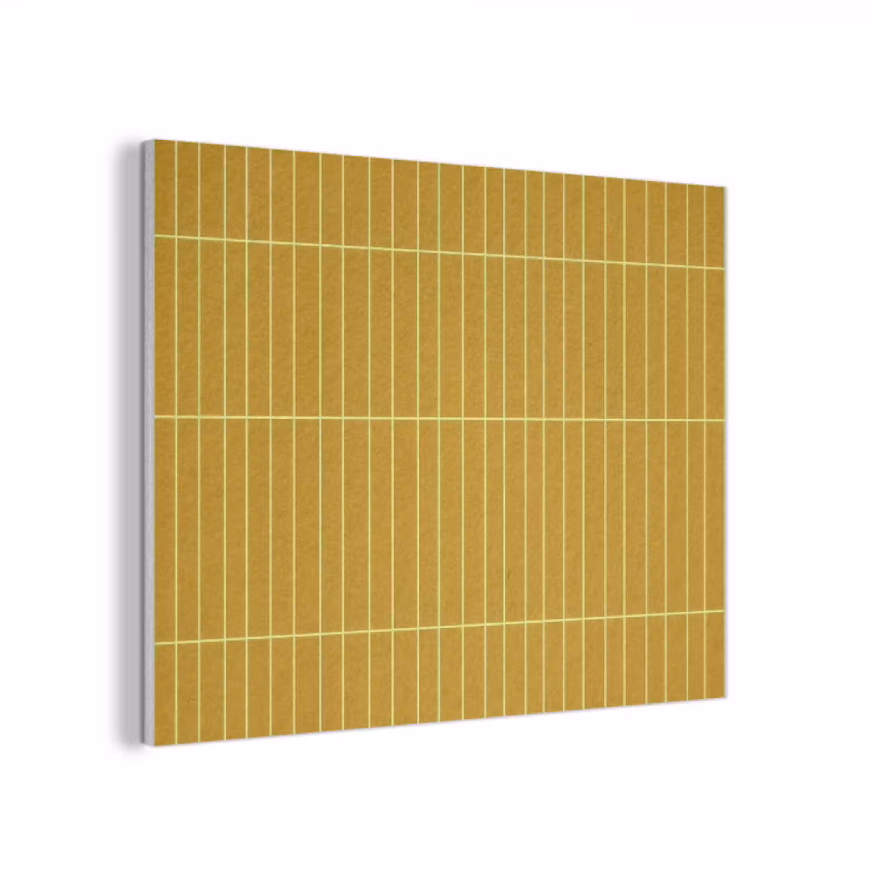 Tegels - Verticaal - Mosterdgeel PET vilt klein 837 -3d