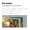 Bloemenveld - Zonnestralen - Oranje Muismat XXL klein -sfeer5