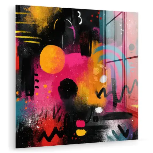 Kleurvlakken - Vormen - Kleurrijk - Abstract plexiglas 5mm klein -zzzproduct_nieuw