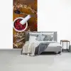 Vijzel - Kruiden - Lepels - Specerijen - Bruin - Peper fotobehang vinyl groot -slaapkamer