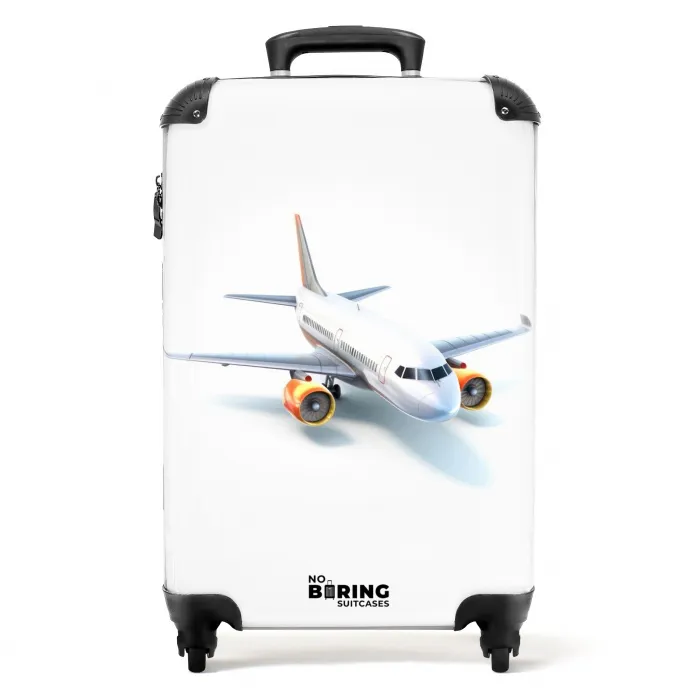 Witte wervelwind Koffer - NBS - Handbagage middel -productfoto_recht