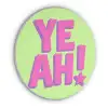 Groen - Neon - Quote Akoestische PET Vilt - Rond klein -3d