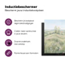 Bloemen veld - Bloemen - Groen Inductie beschermer vinyl 3mm middel -zzzzzzz-cc-usp