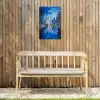 Stad Kuala Lumpur - Skyline - Wolkenkrabbers - Water Tuinposter op houten frame 2 cm dik klein -sfeer4