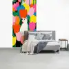 Tulpen - Kat - Kleurrijk fotobehang vinyl groot -slaapkamer