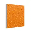 Water - Druppels - Oranje aluminium wit klein -3d