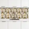 Mozaïek - Marmer - Goud keuken achterwand 2 middel 871 -3d