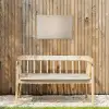 Japandi - Beige - Modern Tuinposter op houten frame 2 cm dik klein -sfeer4