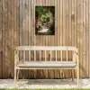 Doorkijk - Tropisch - Bloemen - Natuur Tuinposter op houten frame 2 cm dik klein -sfeer4