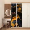 Marmer - Goud - Zwart - Abstract - Modern deurposter klein -sfeer3