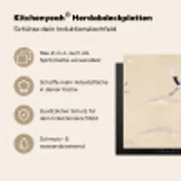 Kraanvogels - Bloesem - Beige Inductie beschemer met haakjes klein -ky-usp-de