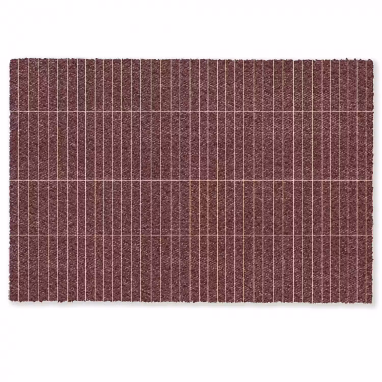 Fußmatte - Linien - Muster - Bordeaux