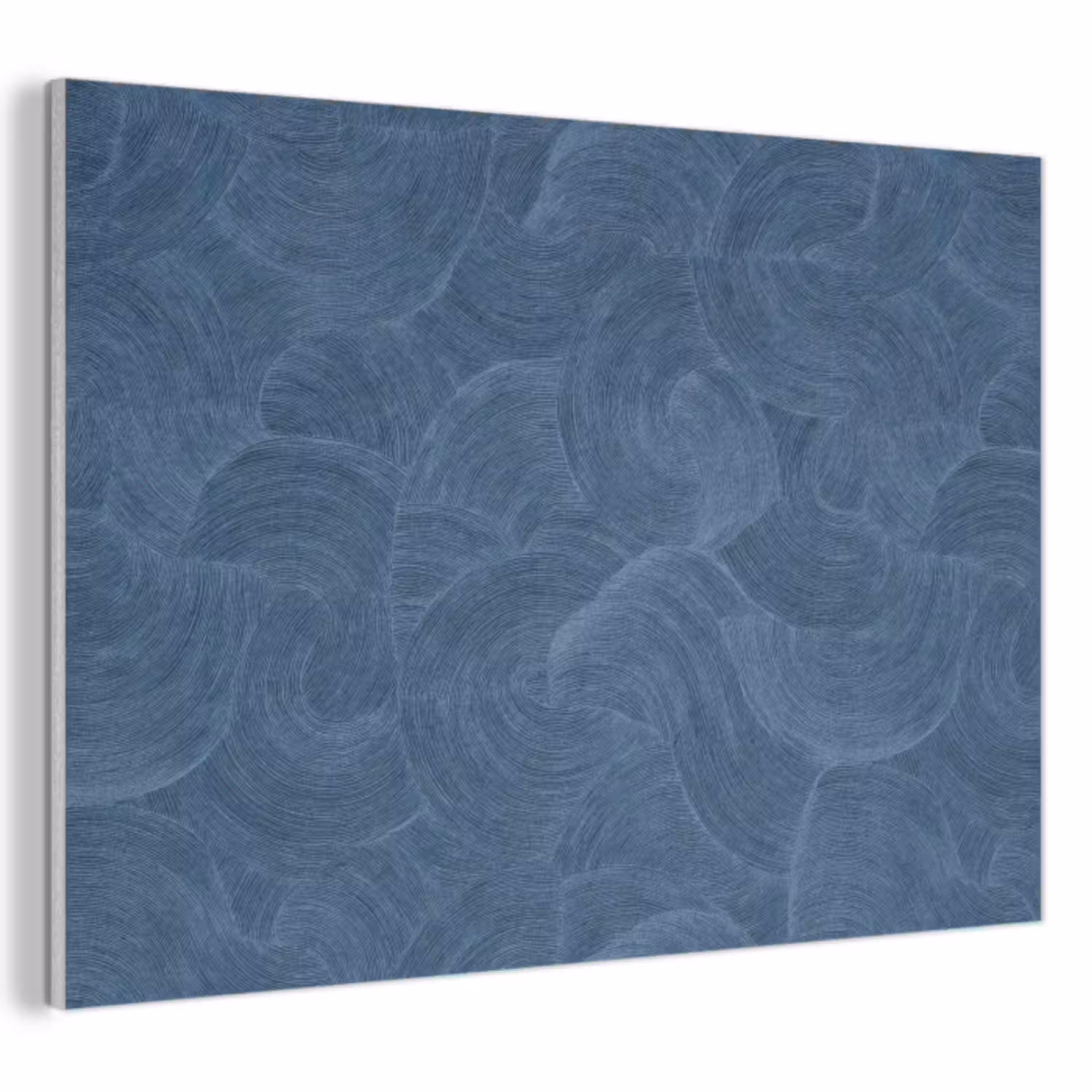 Golven - Textuur - Patroon - Blauw PET vilt klein 837 -3d