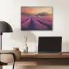 Lavendelveld - Quote - Zonsondergang PET vilt klein -sfeer5