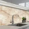 Kristalstructuur - Bruin - Marmer keuken achterwand 2 middel 871 -3d_schuin