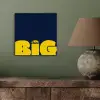 Think big - Blauw - Geel aluminium wit klein -sfeer2