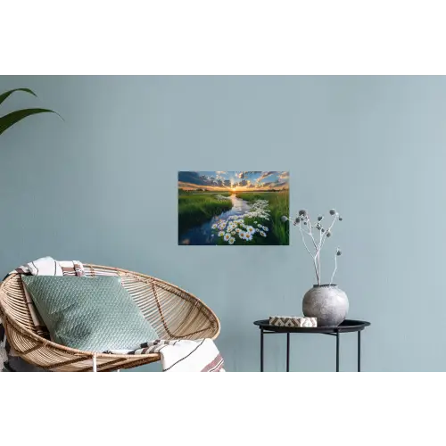Beekje - Landschap - Margriet Muursticker klein -plant