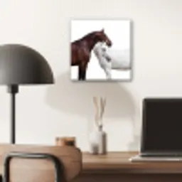 Paard - Modern - Balans aluminium wit klein -sfeer5