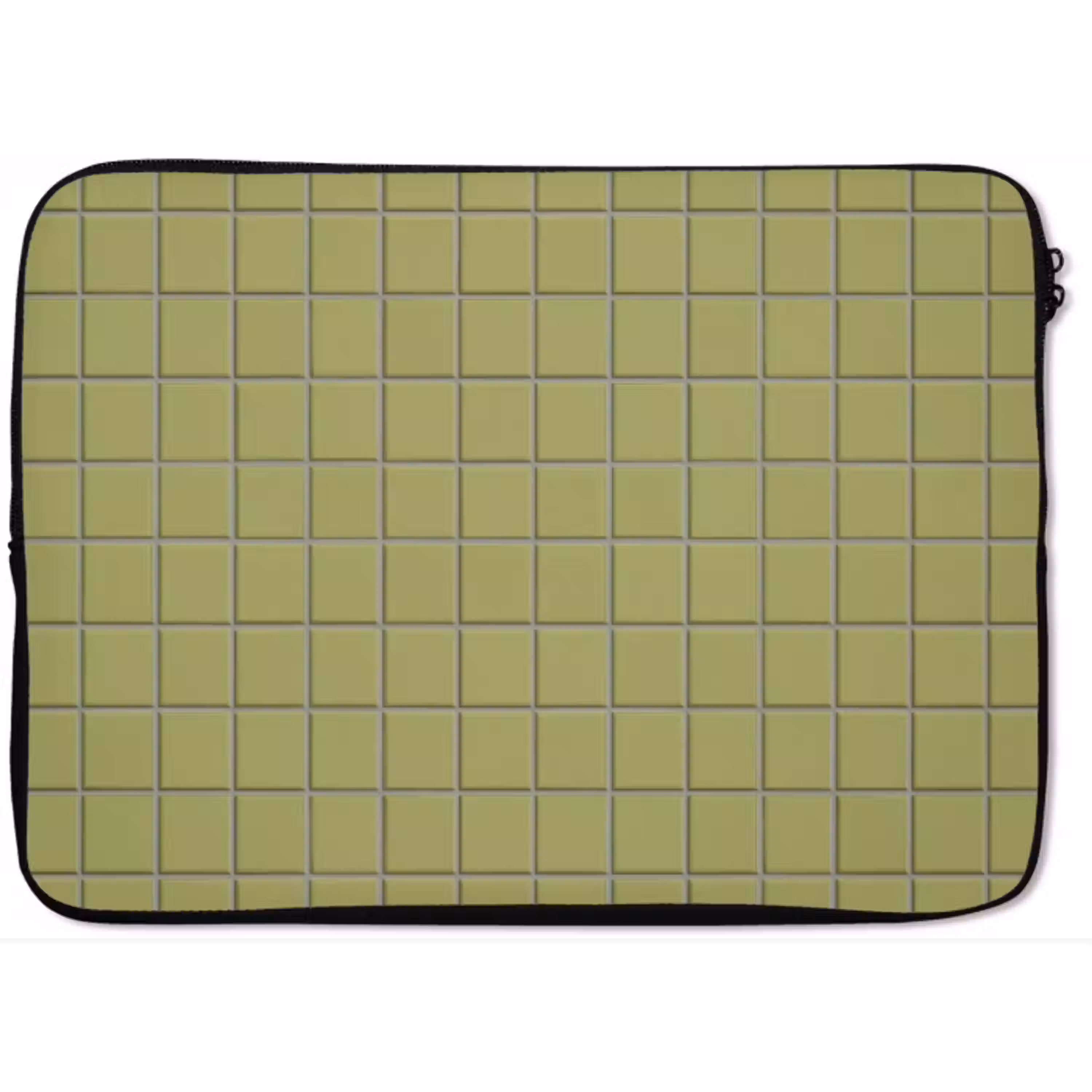 Tegel - Patroon - Olijfgroen laptophoes neopreen klein 279 -zkaufland3dotto