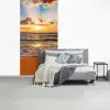 Strand - Zonsondergang - Zee - Wolken - Horizon fotobehang vinyl groot -slaapkamer