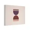 Zandloper - Symmetrisch - Rood - Paars PET vilt klein -3d