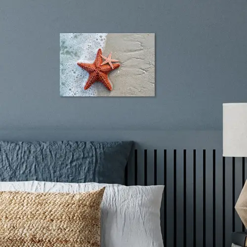 Zeester - Strand - Zee poster papier klein -sfeer2