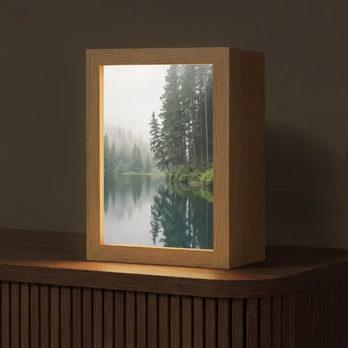 Bergen - Meer - Bos Light Box met kabel (Tafellamp) klein -z3d_website