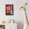 Vrouw - Abstract - Kleurrijk fotolijst zwart zonder passe partout klein -usfeer4_kinderkamer