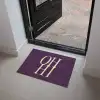 Oh hi - Paars - Minimalistisch Deurmat klein -sfeer5