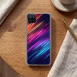 Snelheid - Kosmos - Kleurrijk Telefoonhoesje Samsung Galaxy A12 klein -sfeer1