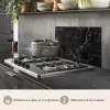 Marmer look - Luxe - Zwart keuken achterwand spatscherm klein -usp_FR