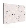 Terrazzo -  Patroon - Zacht - Zwart - Wit Tuinposter op houten frame 2 cm dik klein 845 -3d