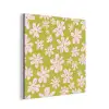 Bloemen - Roze - Getekend - Patroon aluminium wit klein -3d