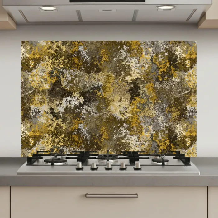 Vlekken - Zwart - Geel - Roest keuken achterwand spatscherm klein 900 -3d_website