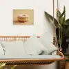 Donut - Romig - Poedersuiker - Beige tuinposter los doek klein -sfeer7