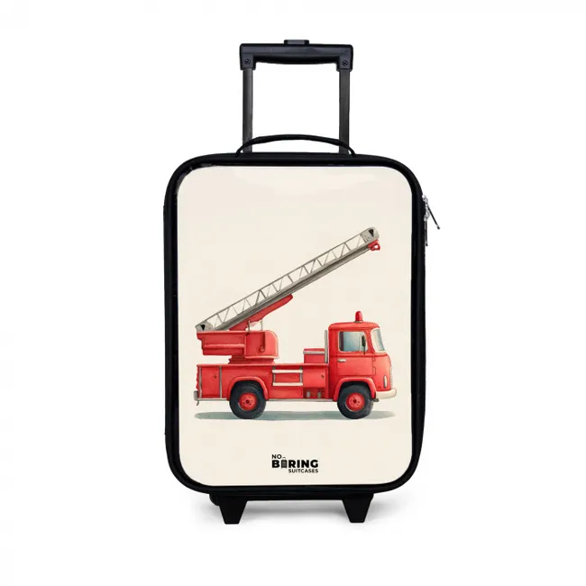 Kids’ Suitcase - Fire truck - Signed - Red