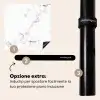 Marmer - Wit - Grijs - Luxe - Marmerlook - Structuur Inductie beschermer vinyl 3mm middel -zzzzzzz-induclip_IT