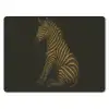 Zebra - Strepen - Goud muismat rubber klein -3d