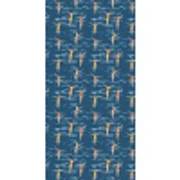 Zwemsters- Retro - Blauw Behang Vinyl klein 1060 -3d_website