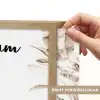 Giraffe - Jungle - Bruin - Kinderen Light Box met batterij (Wandlamp kind) middel -USP_websiteprintNL