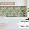 Vlakken - Rustiek - Groen keuken achterwand 2 middel 871 -sfeer4_DE