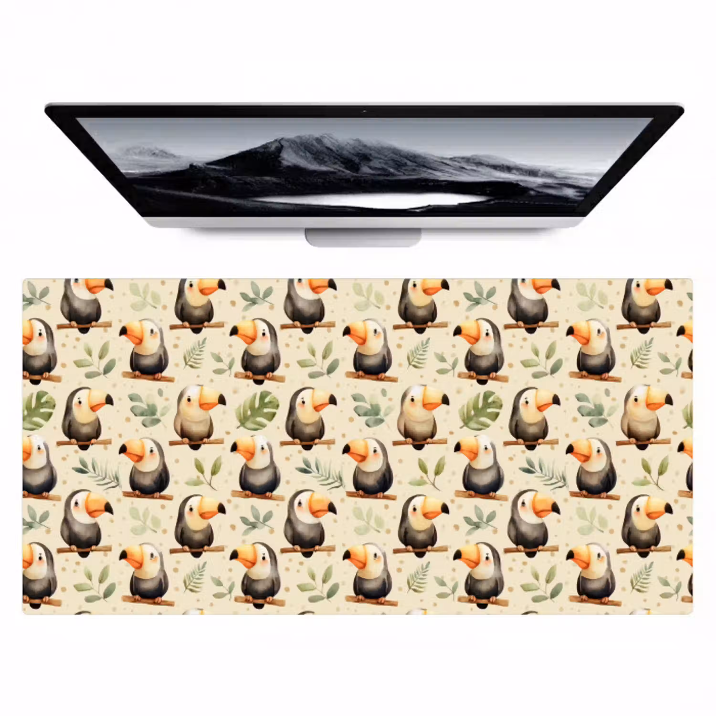 Toekans - Exotisch - Kleurrijk Muismat XXL klein 681 -zzz3d