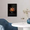 Herfst - Boeket - Oranje fotolijst zwart zonder passe partout klein -sfeer4