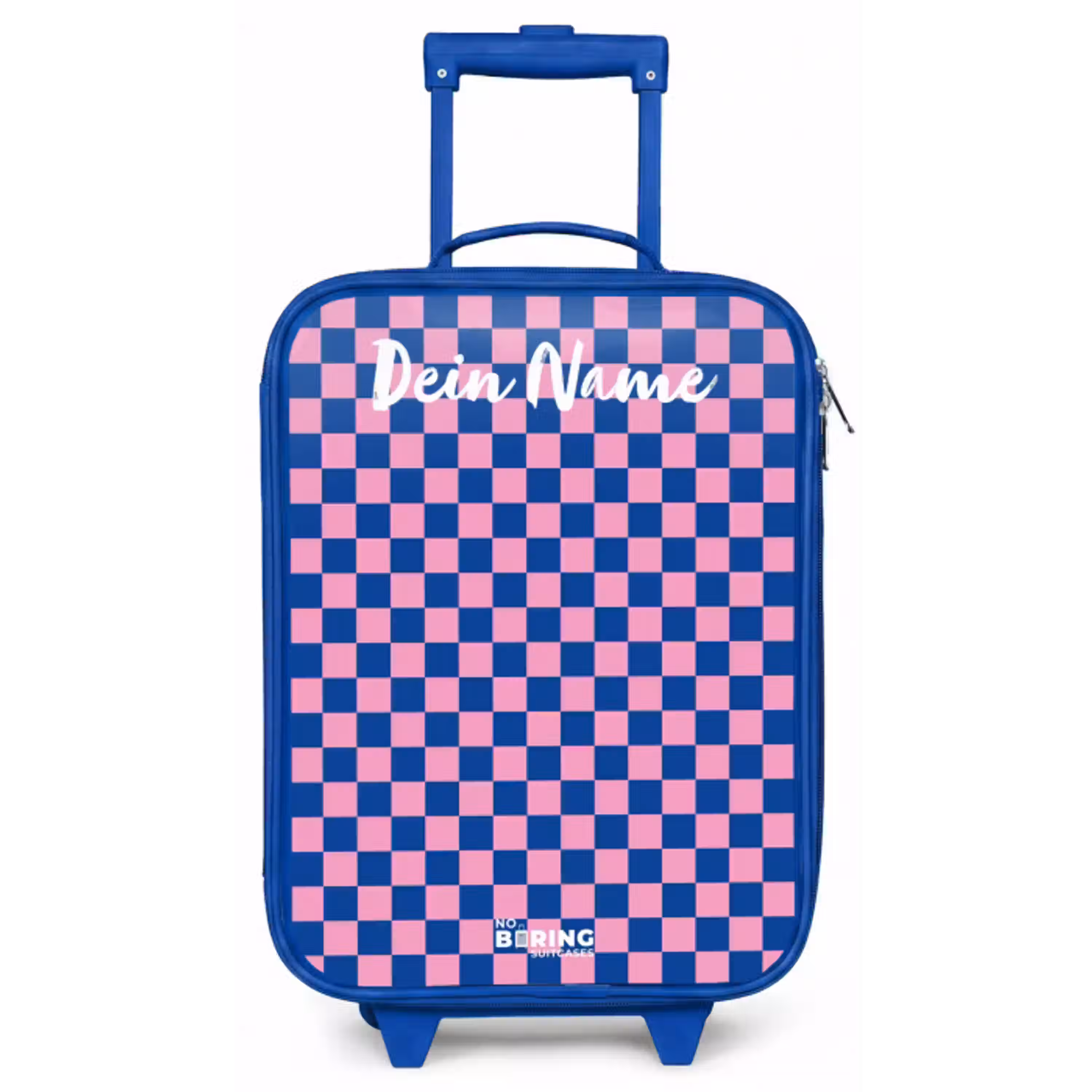 Blokjes - Blauw - Roze Kinderkoffer - Blauw klein -zz3dotto